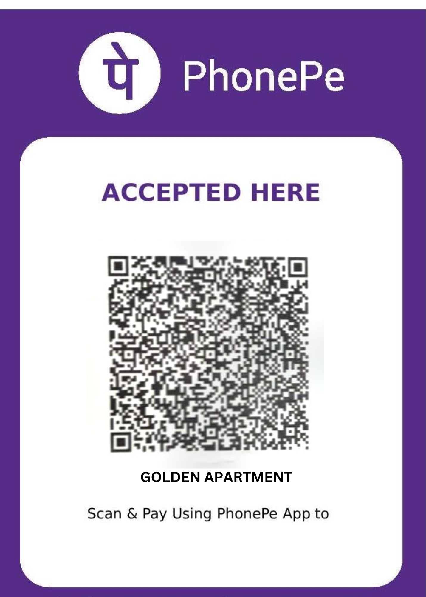 QR Code for Payment